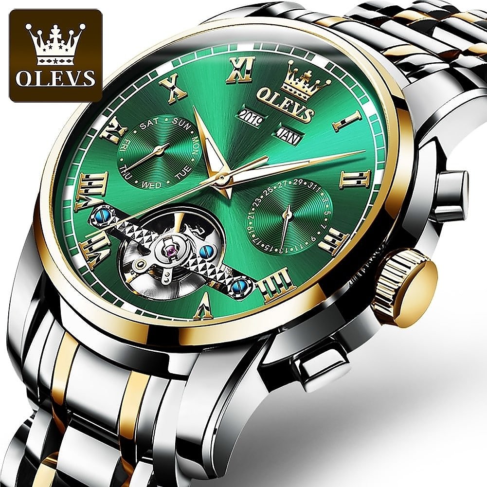 OLEVS 6607 Top Original Luxury Auto Mechanical Watch