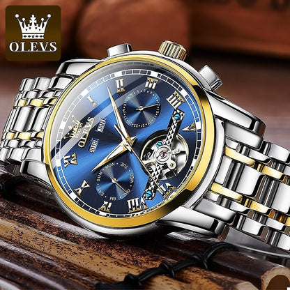 OLEVS 6607 Top Original Luxury Auto Mechanical Watch