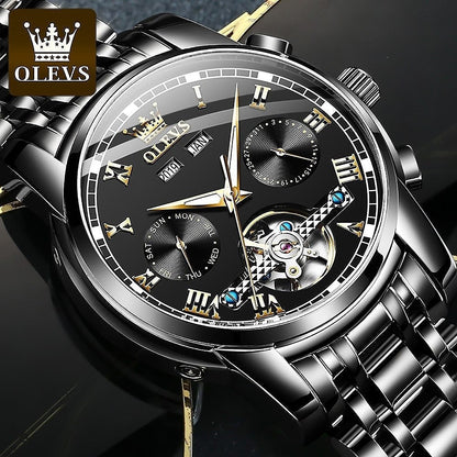 OLEVS 6607 Top Original Luxury Auto Mechanical Watch